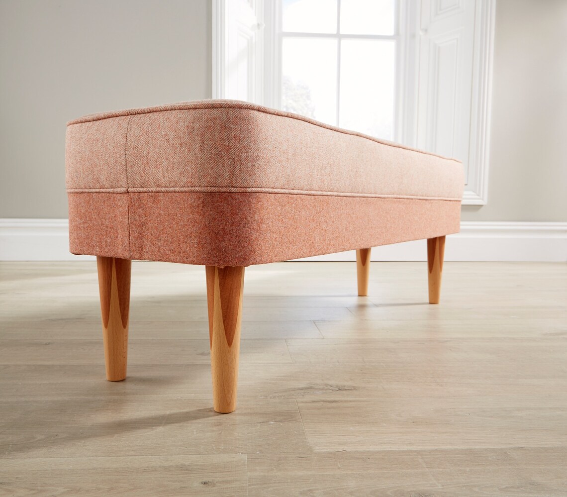 Upholstered Bedroom/hallway Bench Designed and Handcrafted in Etsy UK