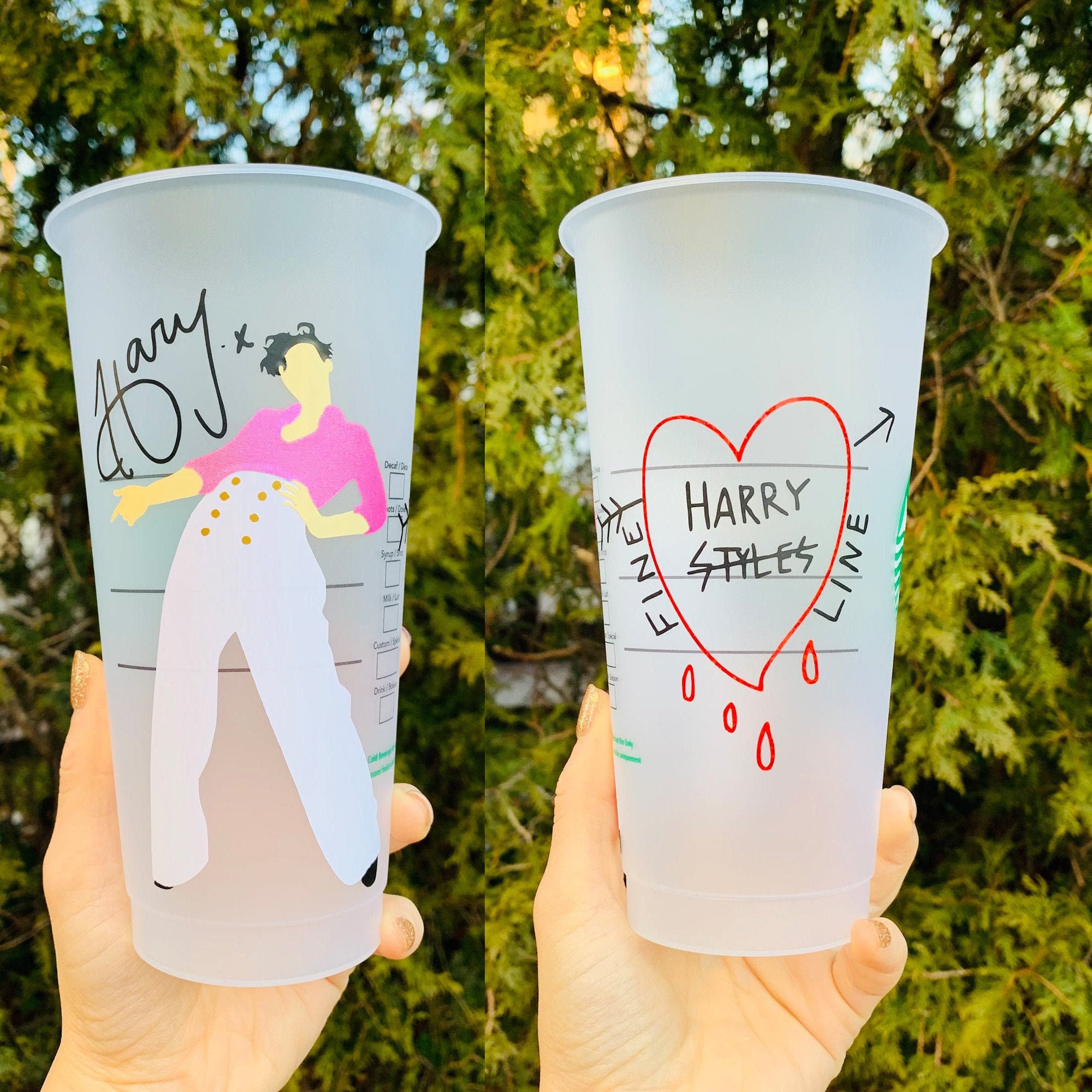 Harry Styles Starbucks Cold Cup Venti / Reusable Cup