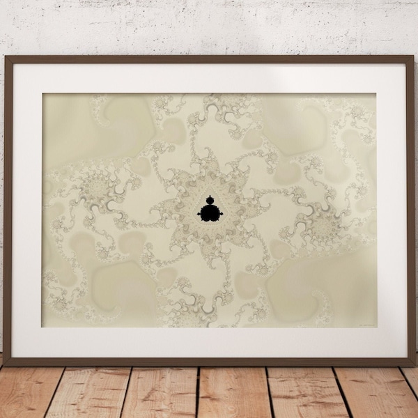 Mandelbrot Fractal Print-Sacred Geometry Poster-Fractal Art-Mathematical Art- Science Art-Educational Poster-Digital download.