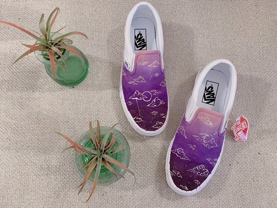 purple slip ons