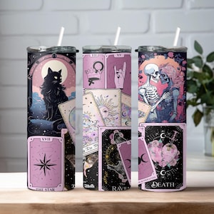 Tarot Cards 20 oz Skinny Tumbler