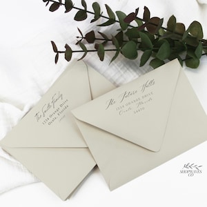 A7 Wedding Envelopes Addressed and Printed Customizable Luxury Invitation Envelopes A7 Addressed Envelopes Printed Envelopes A7 Envelopes