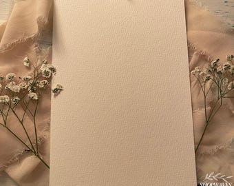 Blank Arch Watercolor Paper: Hemp Wedding Invitation Cardstock (Set of 10)