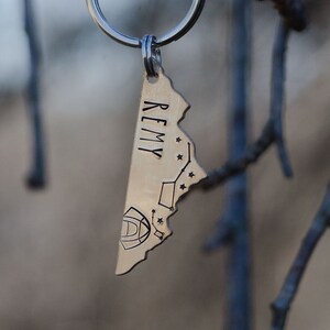 The Greater Bear / metal pet ID tag, dog name tag, big and little dippers, mountains, camping