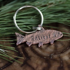 Fish are friends, not food /hand stamped custom dog tag, personalized metal pet ID tag, name tag / fishing keychain image 10