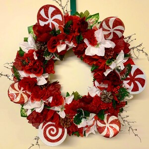 Christmas candy wreath