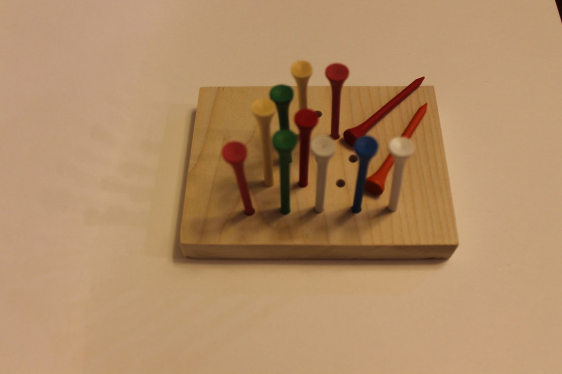 Classic Peg Board Game Etsy
