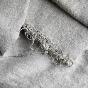 Pure natural linen twill sold by the yard Pure Natural Linen Twill sold by the yard image 2