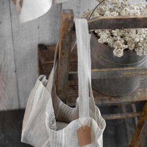 Pure Linen Tote Bag Farmhouse-style image 4