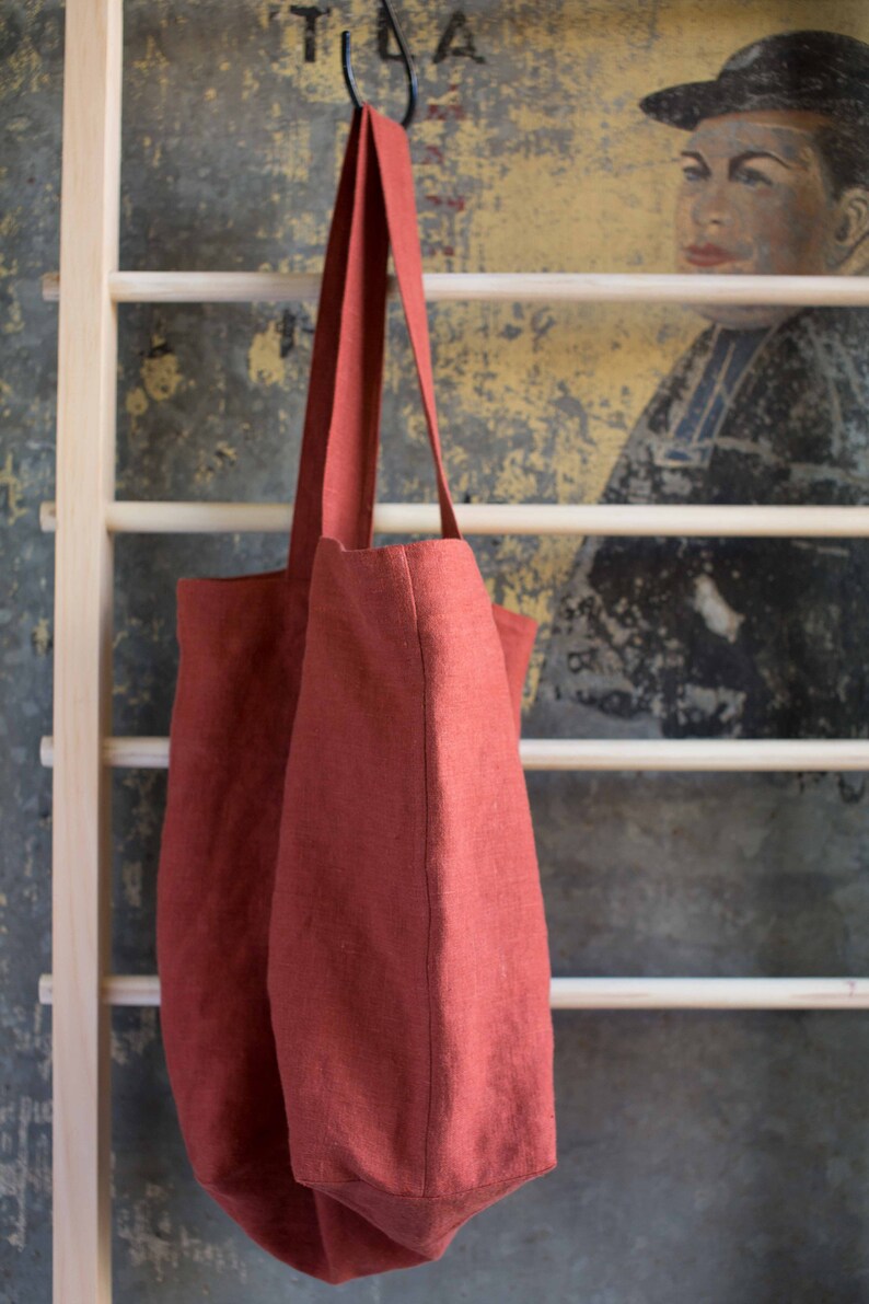 Tote Bag Pure eco linen Solid colors Épices