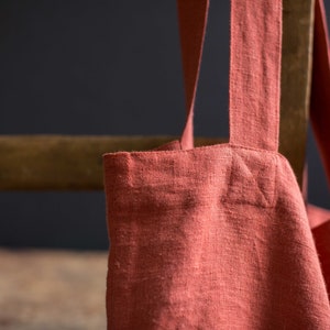 Tote Bag Pure eco linen Solid colors image 6