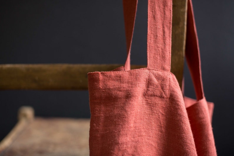 Tote Bag Pure eco linen Solid colors image 6