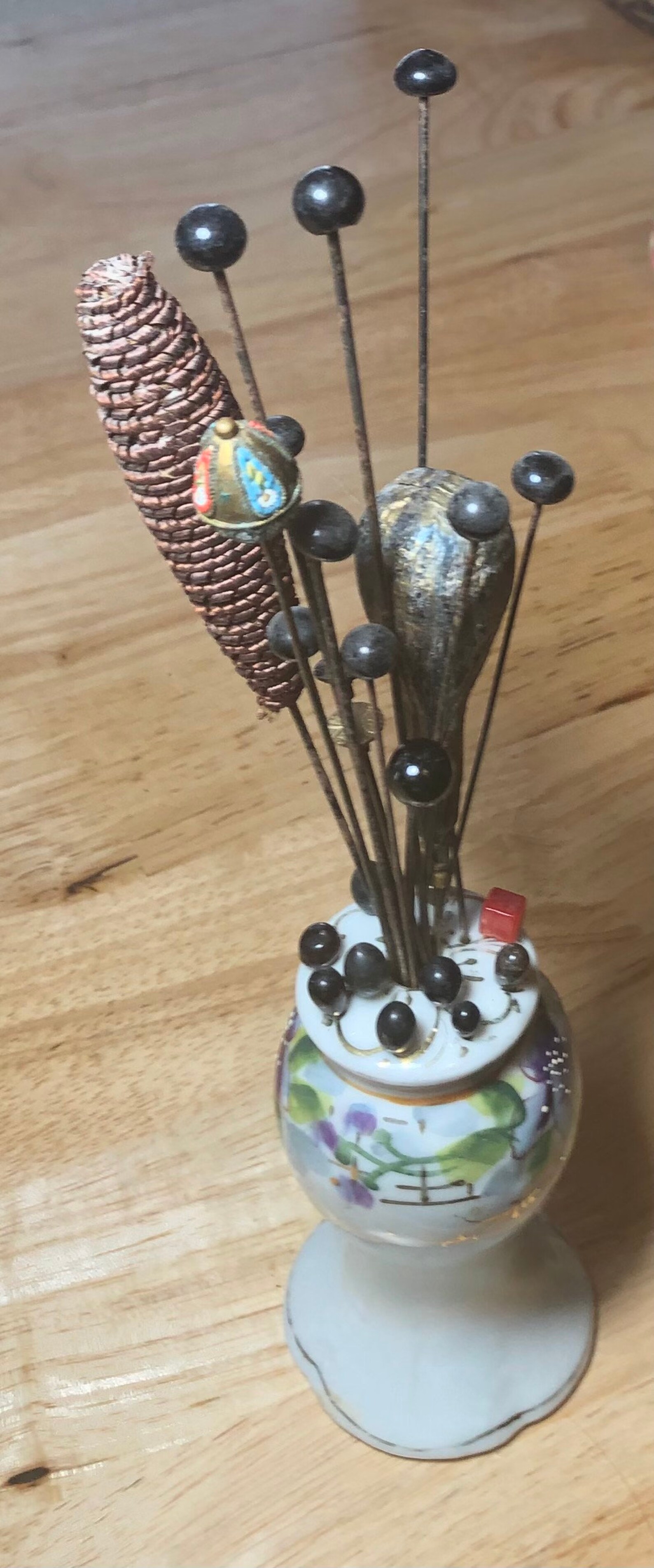 Hat Pin Holder With Pins Etsy