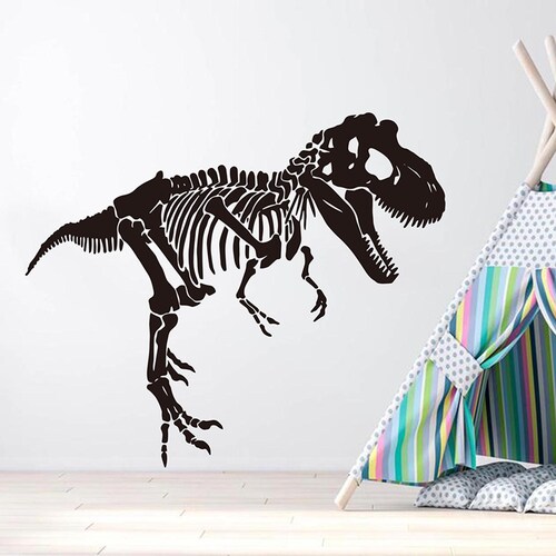 Dinosaur Skeletons Your Choice of One Wall Decal Stegasaurus Etsy