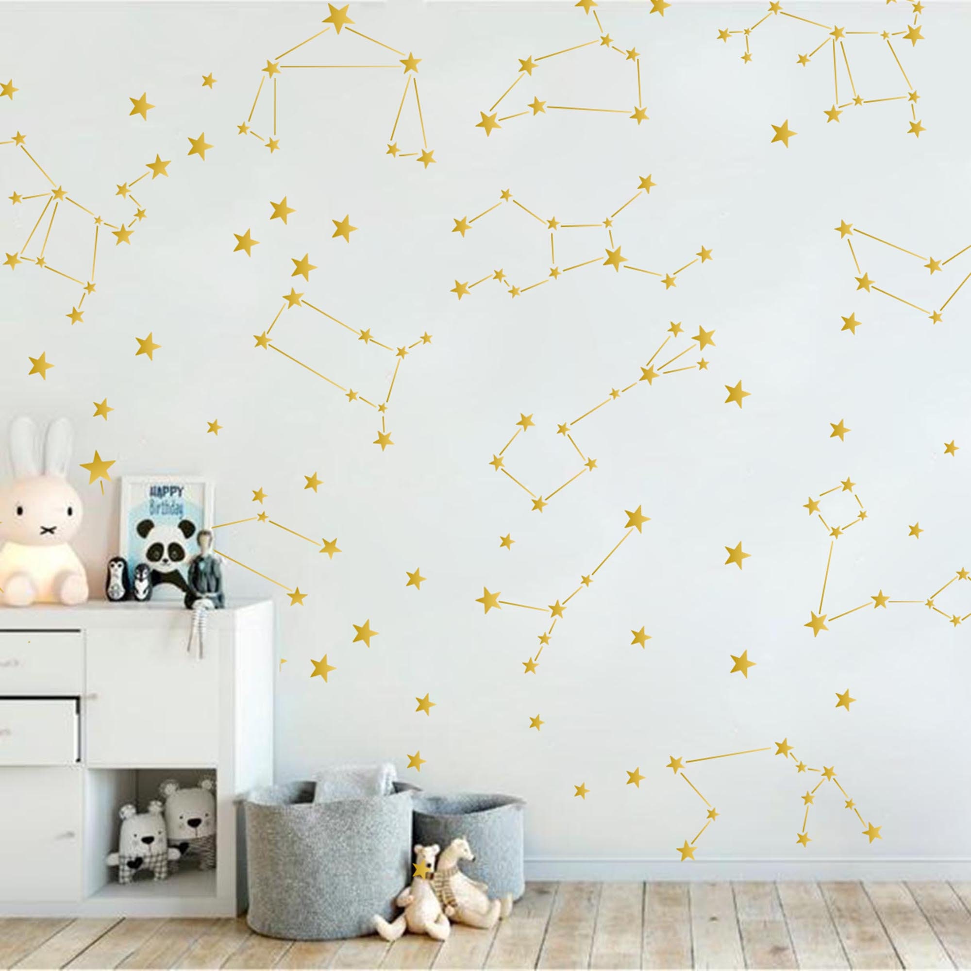Modern Zodiac Constellation Wall DecalConstellation Astronomy Etsy
