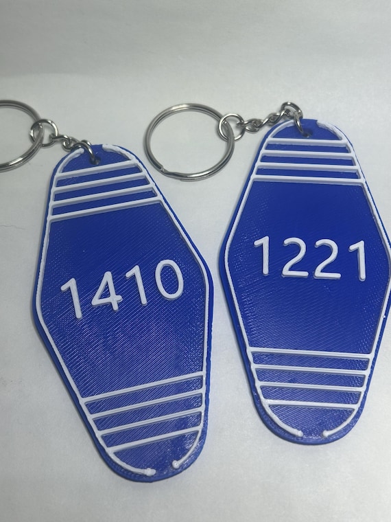 Heated Rivalry Hotel Key Tag Keychain | “1221” or “1410” Room