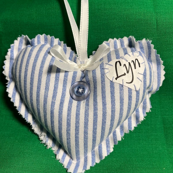 Heart Shaped Fabric Keepsake Ornament