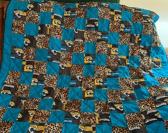 Jacksonville Jaguar Lap Quilt/Baby Quilt