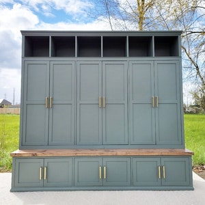 Mudroom Locker | Storage Cabinet |  Hall Tree | Shoe Bench | Coat Rack