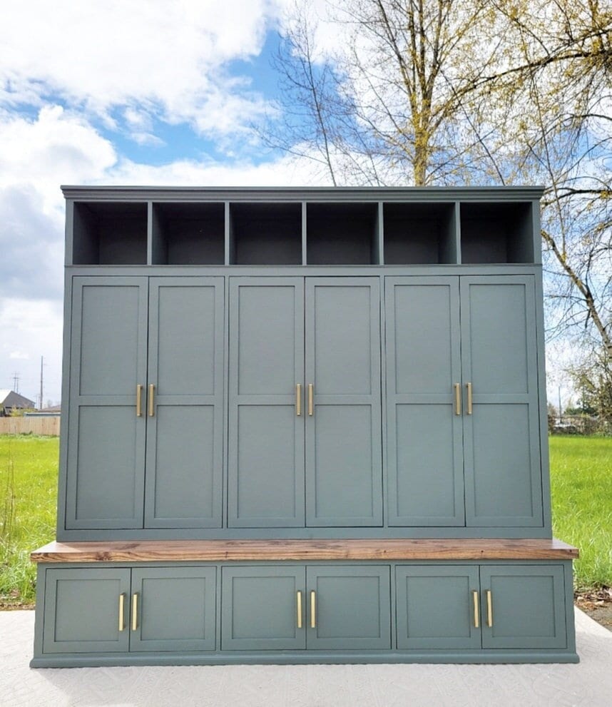 Mudroom Locker Storage Cabinet Hall Tree Shoe Bench Coat Rack Etsy