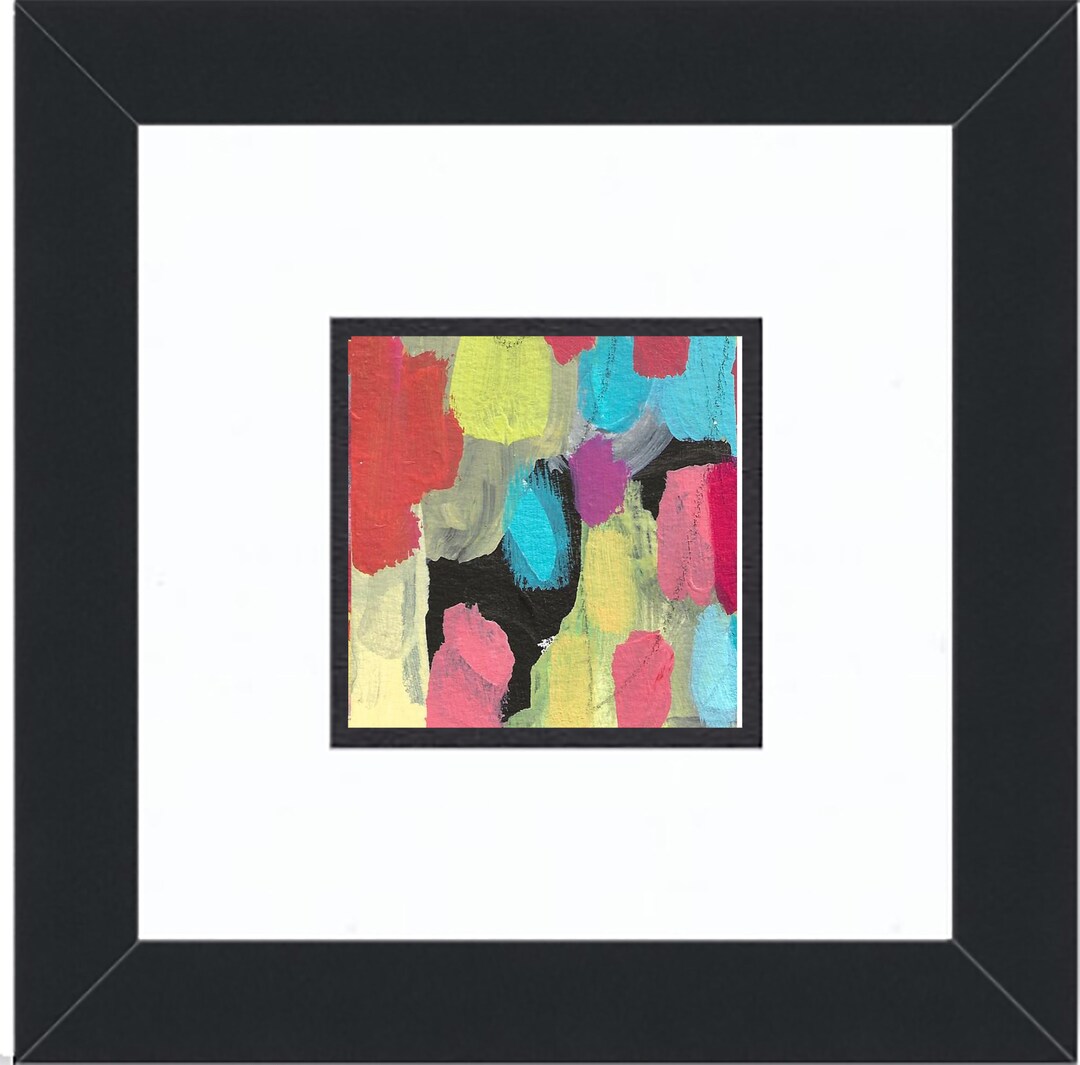 Tiny Art 5 Original Acrylic Abstract Art on Paper - Etsy