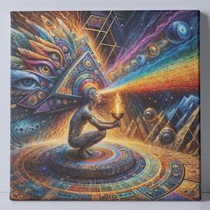 Keeper of the Flame Visionary Art Canvas
