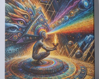 Keeper of the Flame Visionary Art Canvas