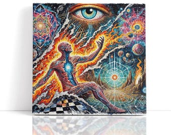 The Sacred Vine 36x36in Visionary Art Print