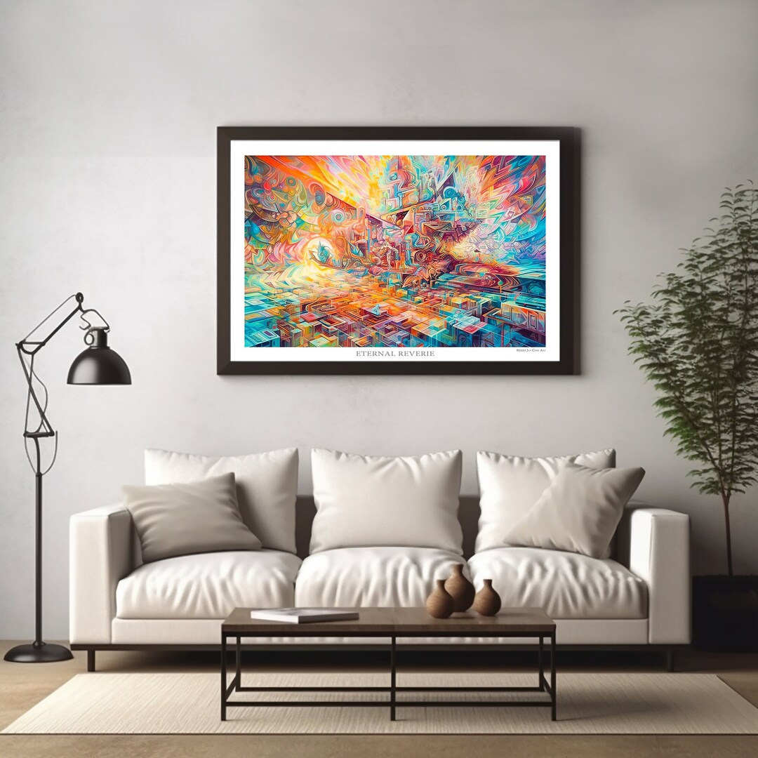 Eternal Reverie Abstract Visionary Art Print Abstract Wall Art