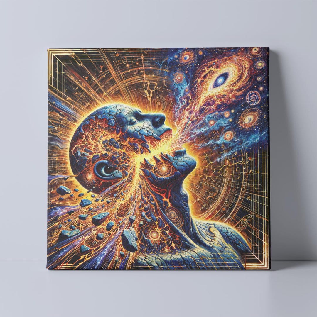Cosmic Consciousness - Psychedelic Visionary Art Canvas Print - Etsy