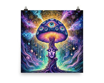 The Sacred Mushroom Visionary Art Print