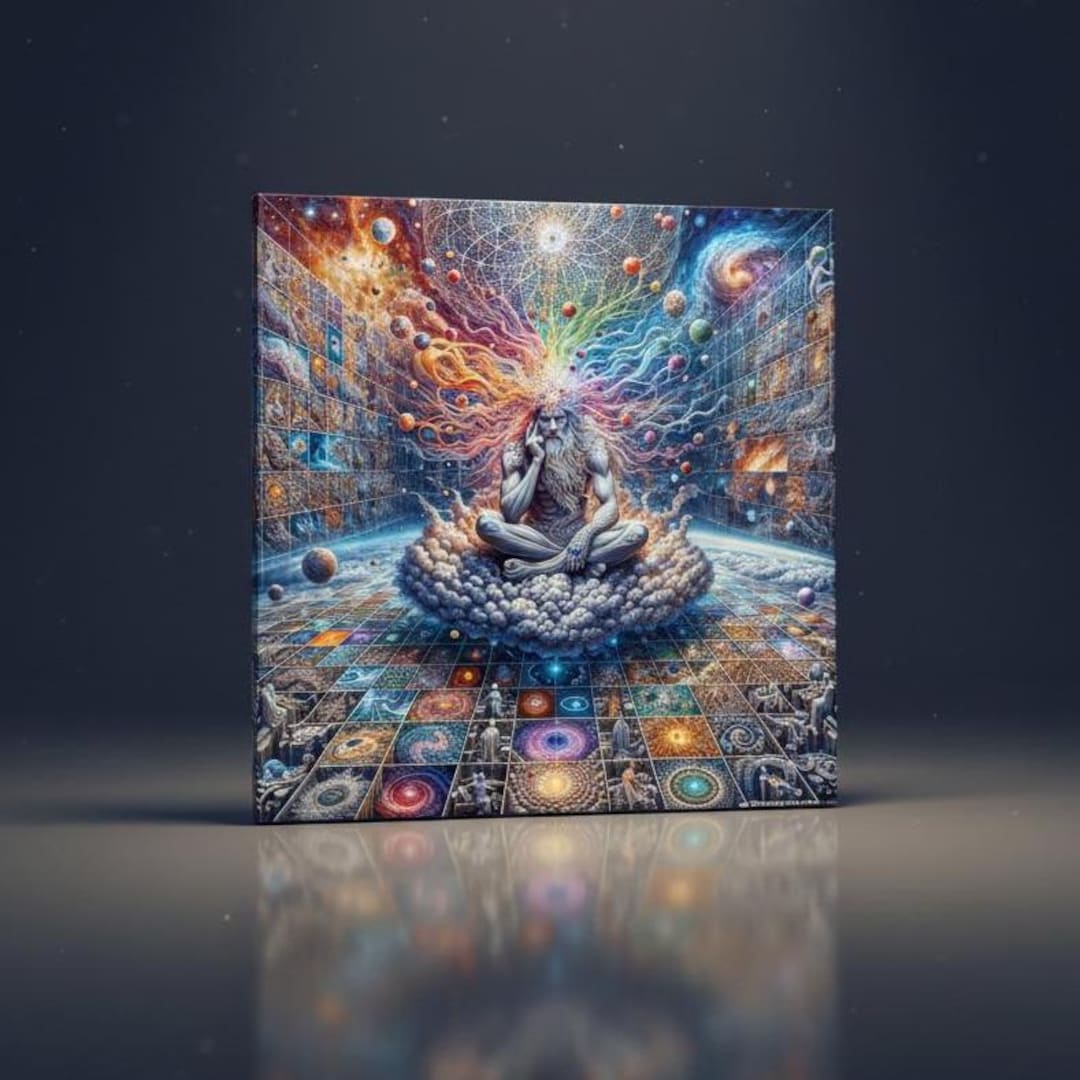 Impression sur toile conscience cosmique par Ethereal Visions Art