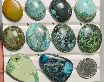 Zeldzame Hubei Turquoise cabochon-AAA kwaliteit-Natural Designer Hubei Turquoise edelsteen-losse edelsteen-sieraden maken edelsteen-A-261