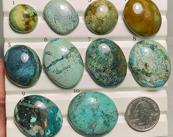 Zeldzame Hubei Turquoise cabochon-AAA kwaliteit-Natural Designer Hubei Turquoise edelsteen-losse edelsteen-sieraden maken Gemstone-A-159