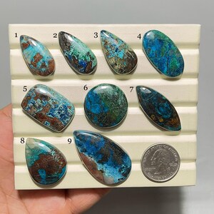 Azurite Cabochon-AAA Quality-Natural Designer Azurite Gemstone-Loose Gemstone-Jewelry Making Gemstone-AL-126