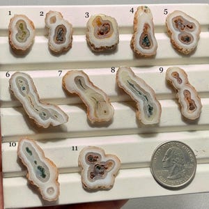 Solar Quartz Stalactite Cabochon-AAA Quality-Natural Designer Solar Quartz Slice with Moss Agate Loose Gemstone-For Jewelry Making-A-417