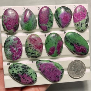 Ruby Zoisite Cabochon-AAA Quality-Natural Designer Ruby Zoisite Gemstone-Loose Gemstone-Jewelry Making Gemstone-A-51