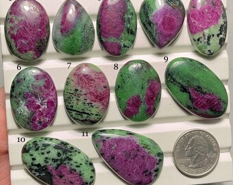 Rubin Zoisit Cabochon-AAA Qualität-Natürliche Designer Rubin Zoisit Edelstein-Loose Edelstein-Schmuck, der Edelstein-A-51