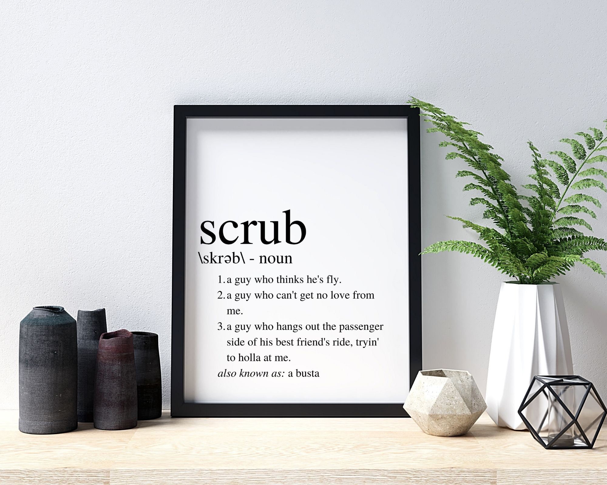Hip Hop Lyrics Wall Art No Scrubs TLC Song Lyrics Scrub Etsy