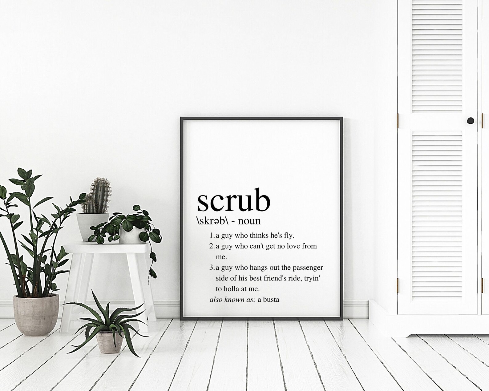 Hip Hop Lyrics Wall Art No Scrubs TLC Song Lyrics Scrub Etsy