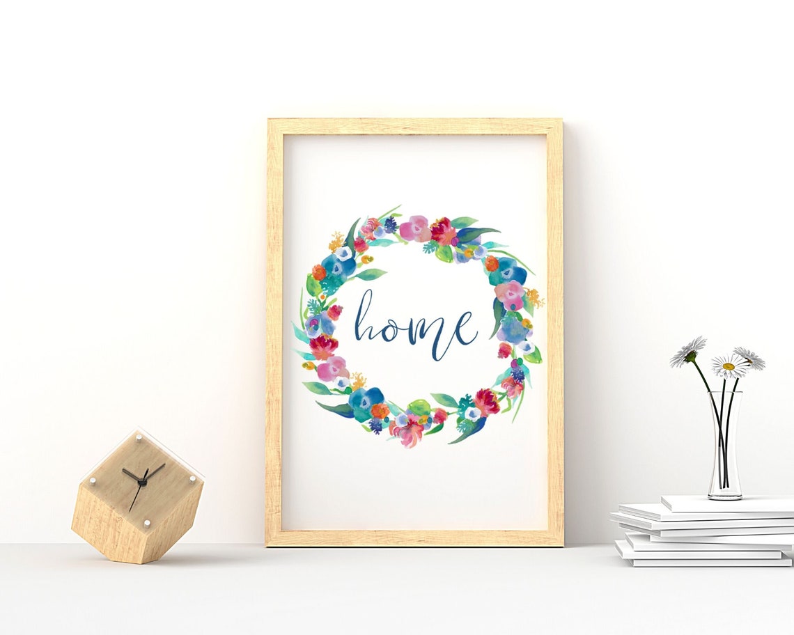 Printable Wall Art Home Wall Art Wall Decor Watercolor | Etsy