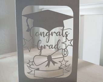 Personalized Graduation Card, SVG Cut File