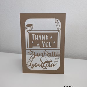 Personalized Teacher Appreciation Card