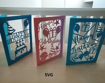 Download Birthday Card Svg Etsy