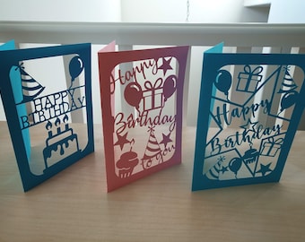 Birthday Card Svg Etsy