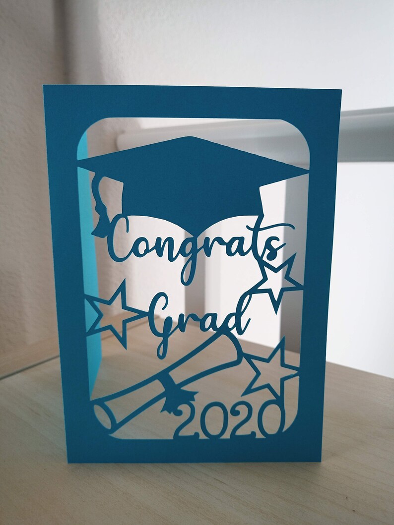 Download SVG Cut File Graduation Card | Etsy