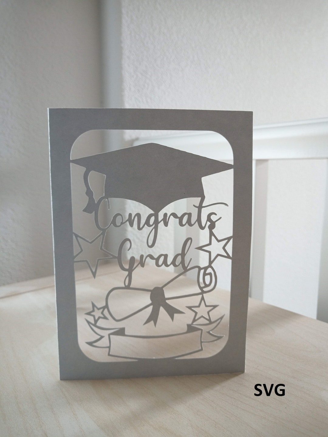 Personalized Graduation Card, SVG Cut File - Etsy