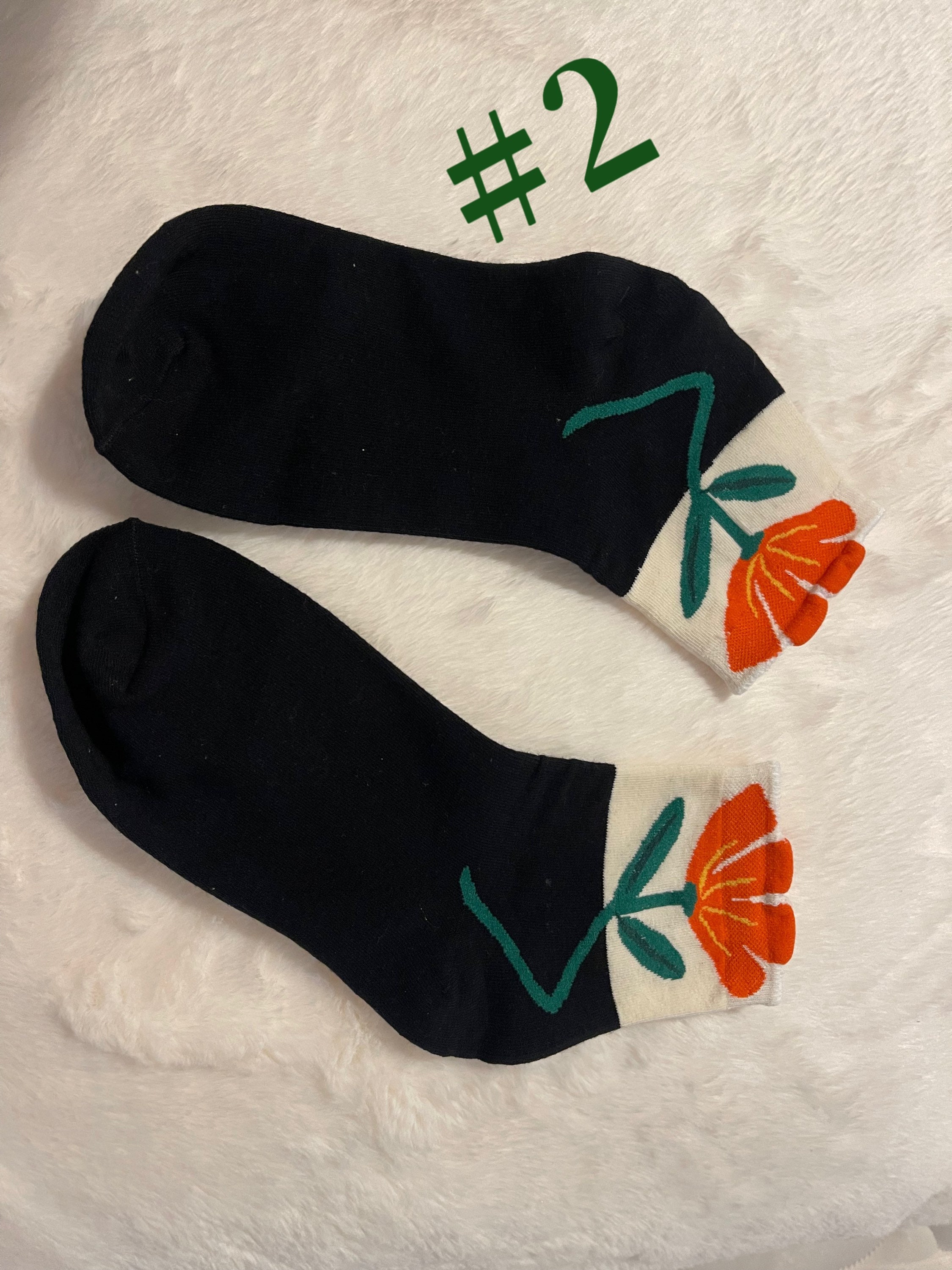 Flower Pattern Socks - Etsy