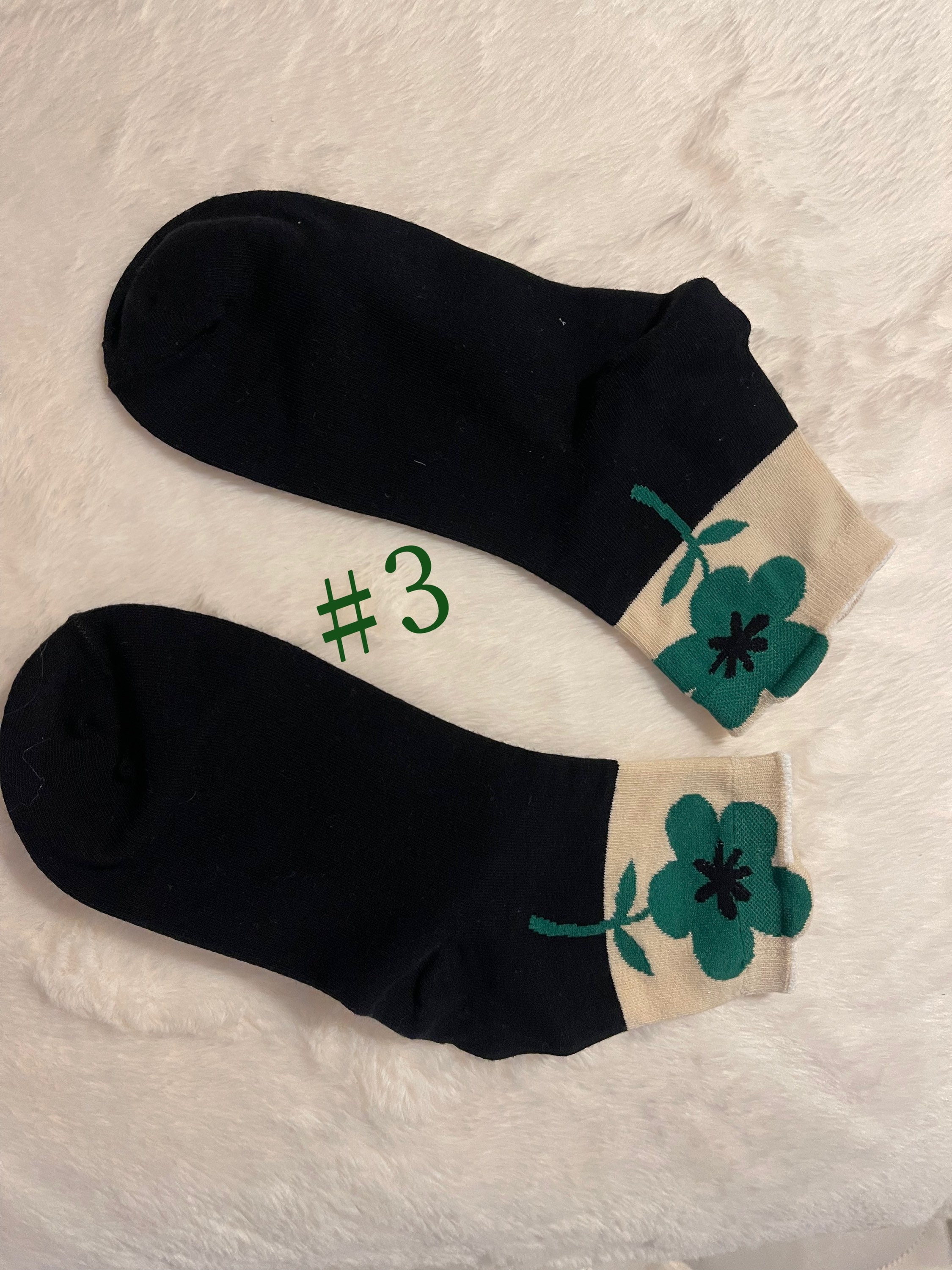 Flower Pattern Socks - Etsy