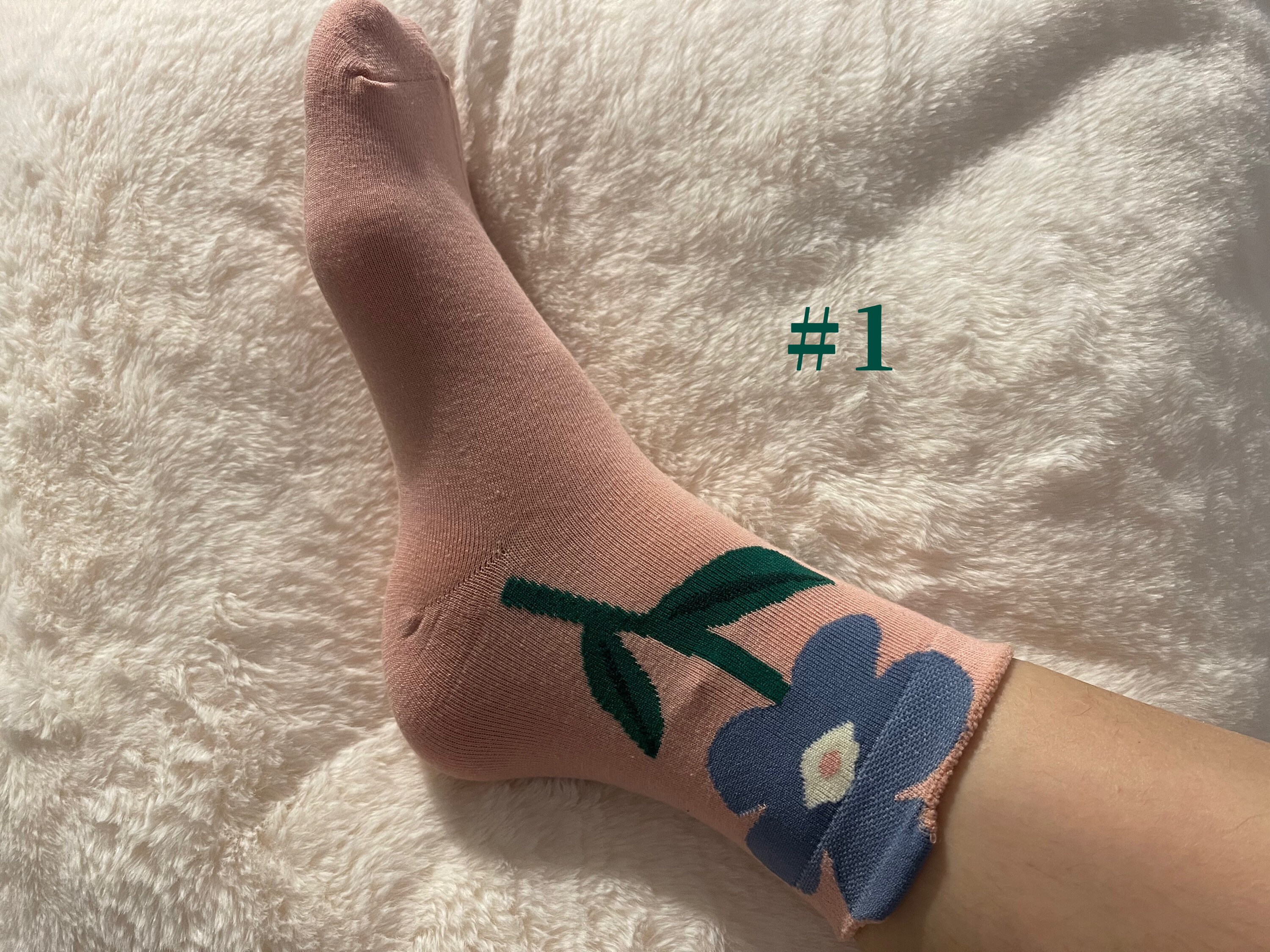 Flower Pattern Socks - Etsy